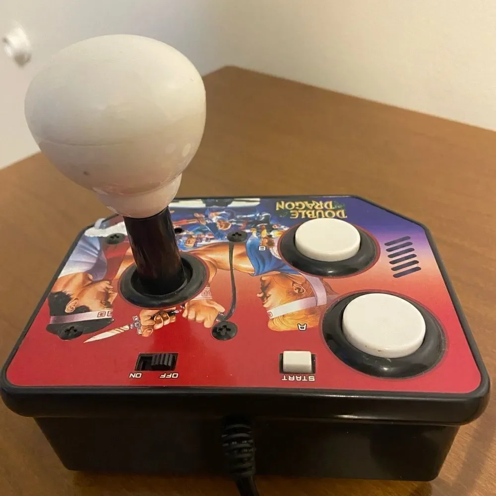 Handheld dbl dragon plug and play arcade game with joystick